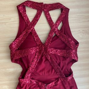 Beautiful Deep Red Cocktail Dress Size 9/10